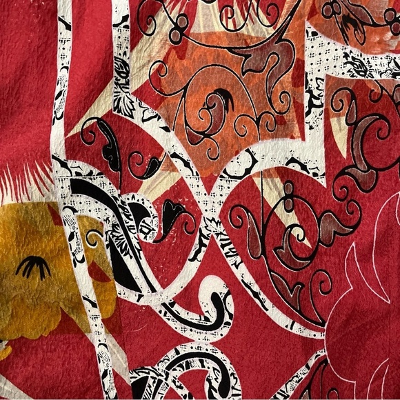 Citron Santa Monica Colorful 100% Silk Sleeveless Women’s Top Medium - Picture 4 of 9